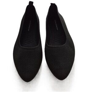 NWOT French Connection Ballet Flats Black Pointed Toe Mesh Size 8